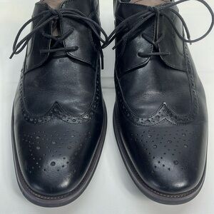 ALDO Black Leather Derby Shoes